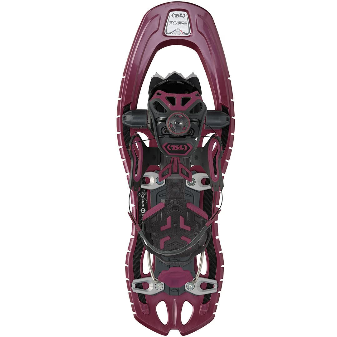 TSL Symbioz Hyperflex Instinct Snowshoes for Hiking and Snowshoeing - Wine - Small