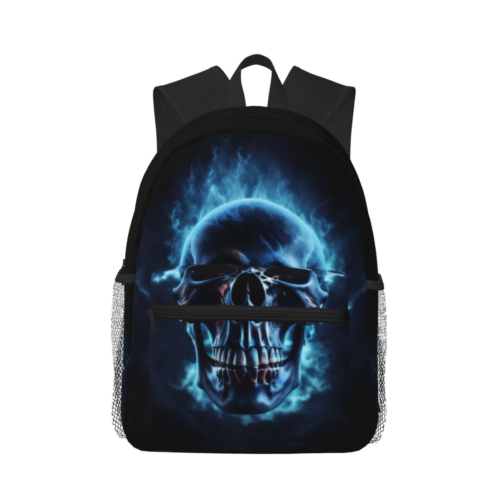 KHDKLXOHZ Backpack Men Women School Backpacks Horror Ghost Skull Printed Water-Resistant Lightweight College Rucksack,Causal School Bags For Teenage Girls Boys Students Bookbag Work Daypack