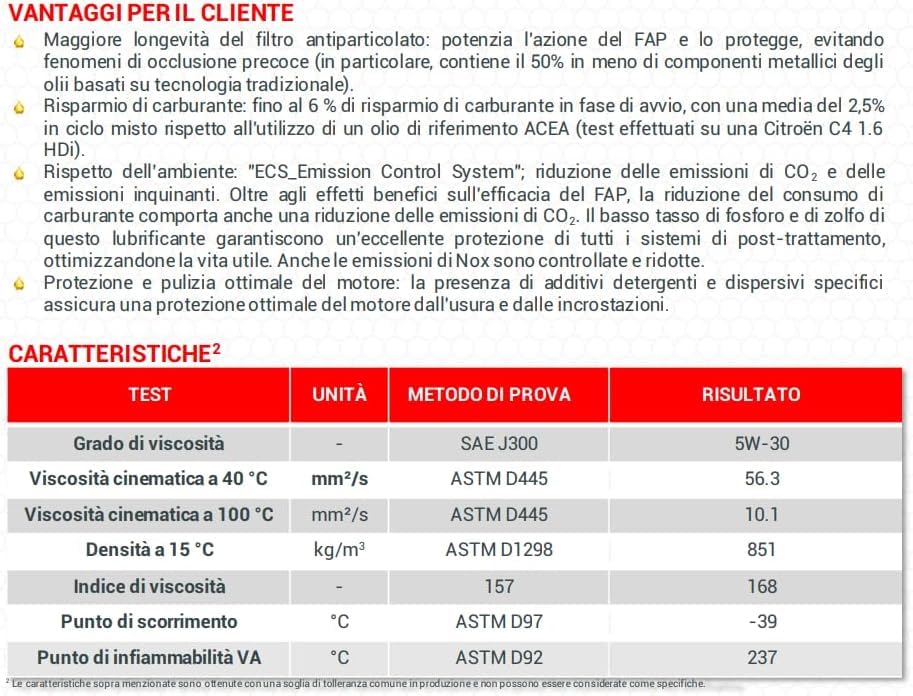 TotalEnergies Quartz Ineo ECS 5W-30, Olio Motore Sintetico, 5L, ACEA C2, per Motori Diesel e Benzina