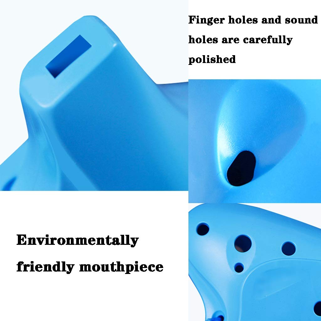 ocarina, Ocarina contralto in plastica anti-caduta a 12 fori(Blue)