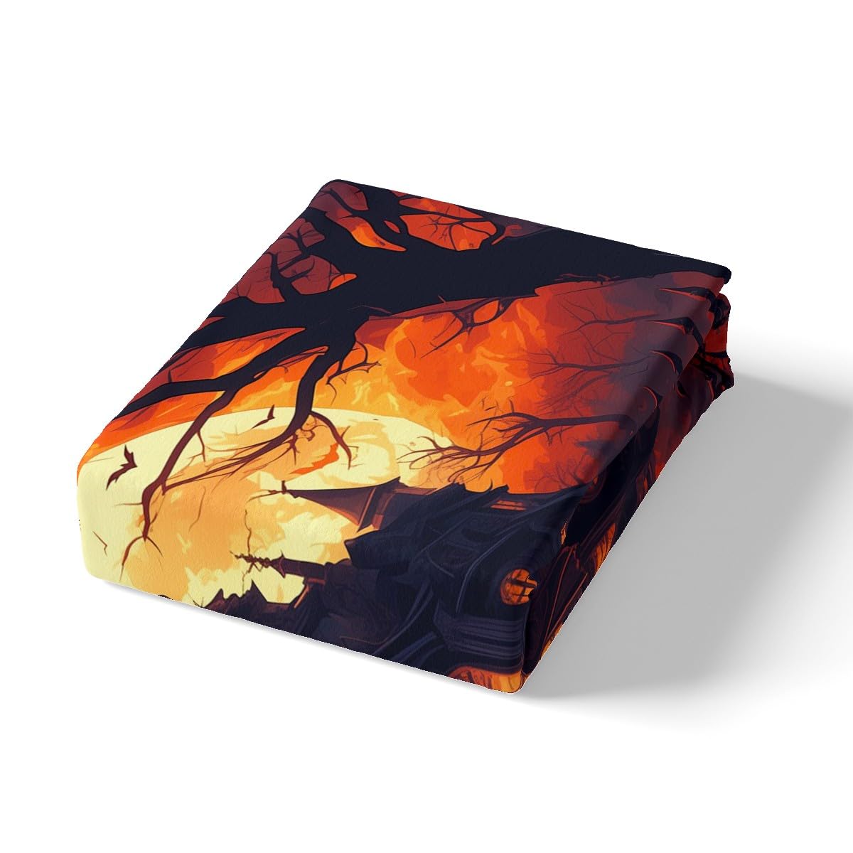 Zestaw poszewek na kołdrę na Halloween w kształcie dyni, rozmiar L, gotycki nietoperz, zwierzę, zamek z nadrukiem, dwustronny zestaw poszewek na kołdrę (bez pocieszyciela), dynia, latarnia