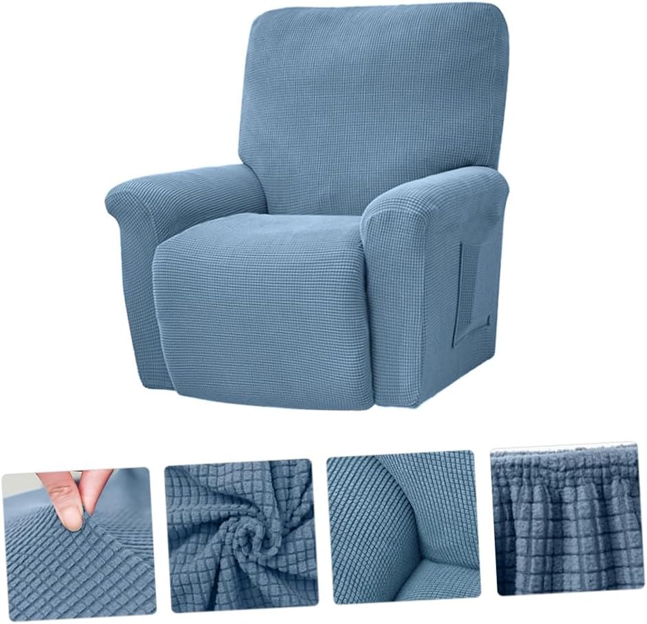 Cabilock Fashionable Elastic Recliner Chair Cover Comfortable Stretch Sofa Slipcover for Armchairs Washable Easy to