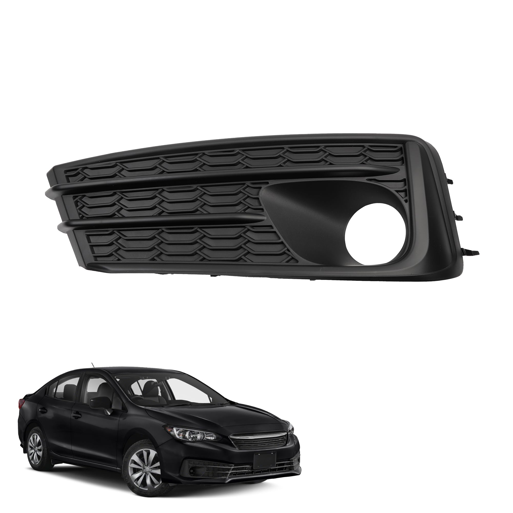 Dasbecan Fog Light Cover Compatible with 2020-2023 Subaru Impreza Front Bumper Fog Lamp Bezel Left Driver Side Replace# 57737FL03A