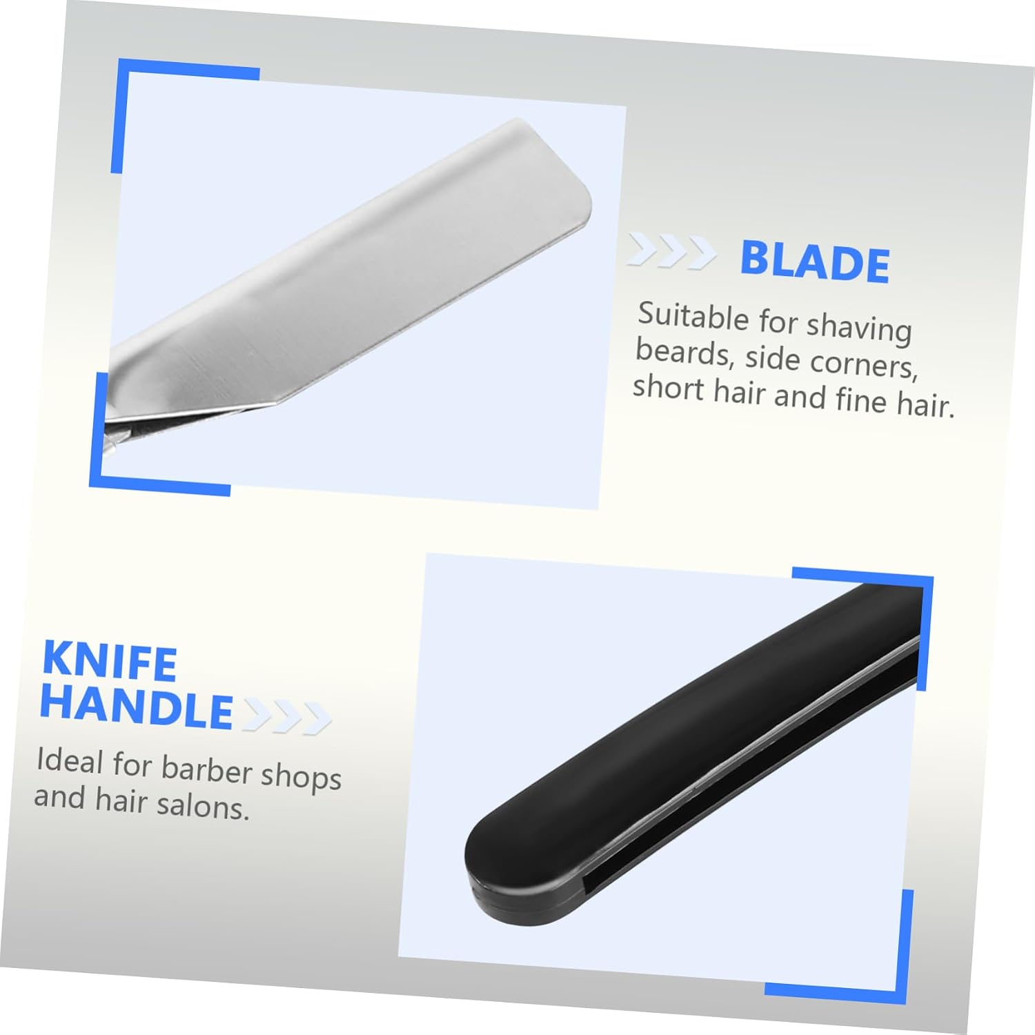 Beard Shaver for Men Manual Razor Barber for Short Fine Hair Portable Space-saving Great for Home Use Travel