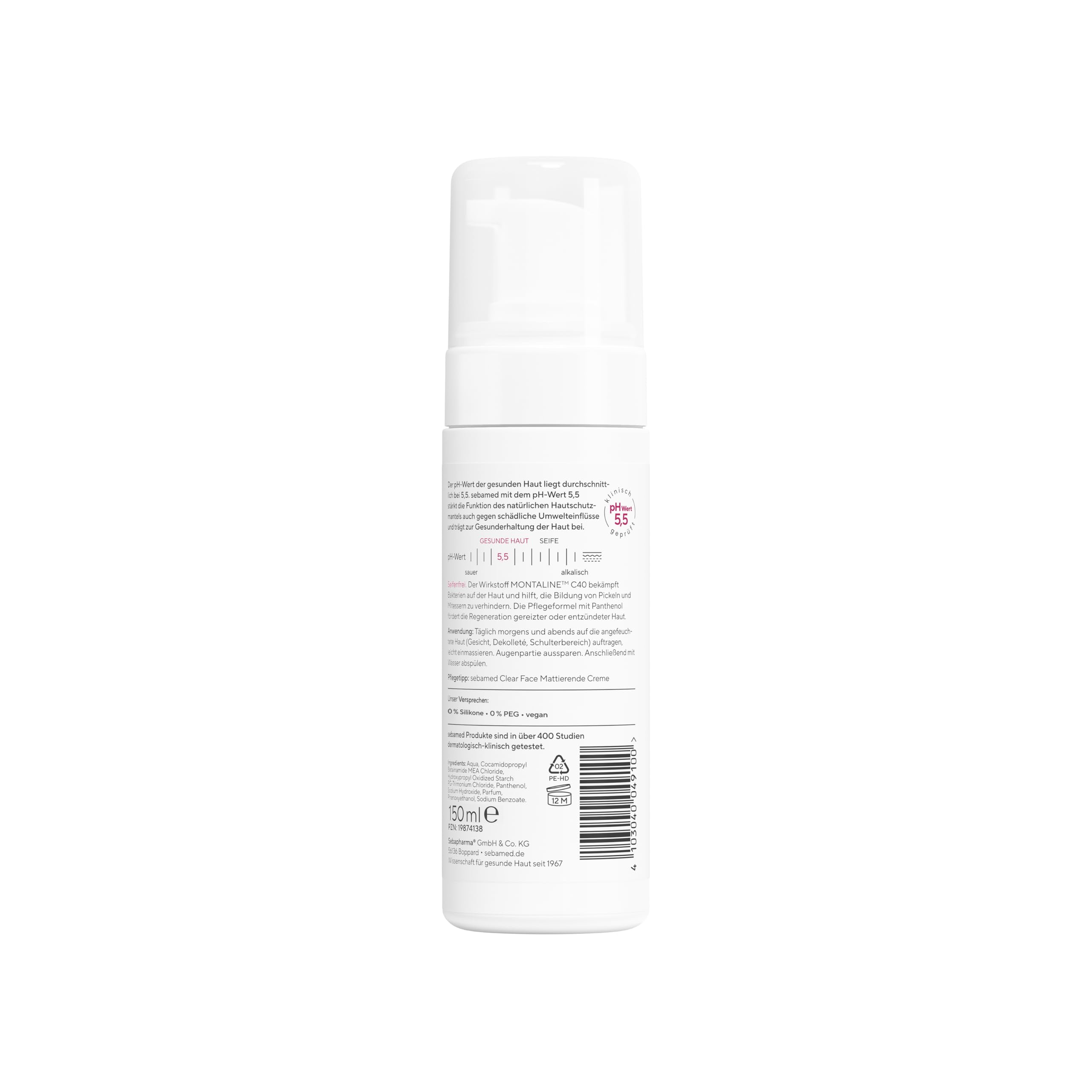 Sebamed Clear Face Unreine Haut Reinigungsschaum für unreine und fettende Haut, reinigt porentief und schonend zugleich… – Ansicht 2