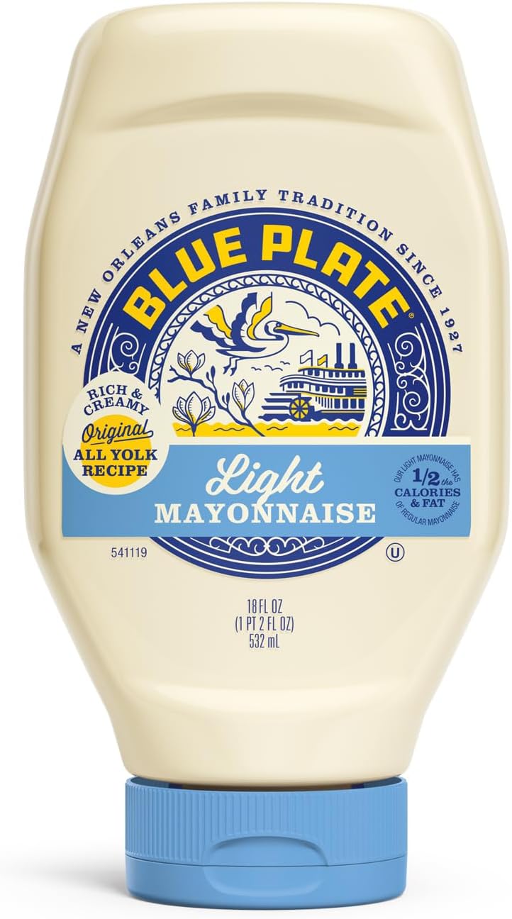 Blue Plate Light Mayonnaise, 18 Fl Oz Squeeze Bottle (Pack of 1)