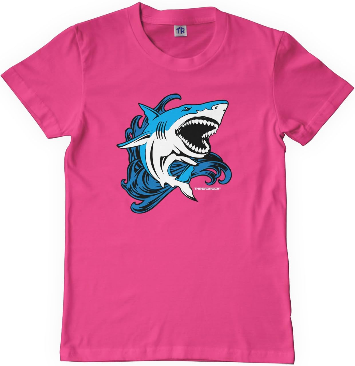 Threadrock Big Girls' Shark Youth T-Shirt