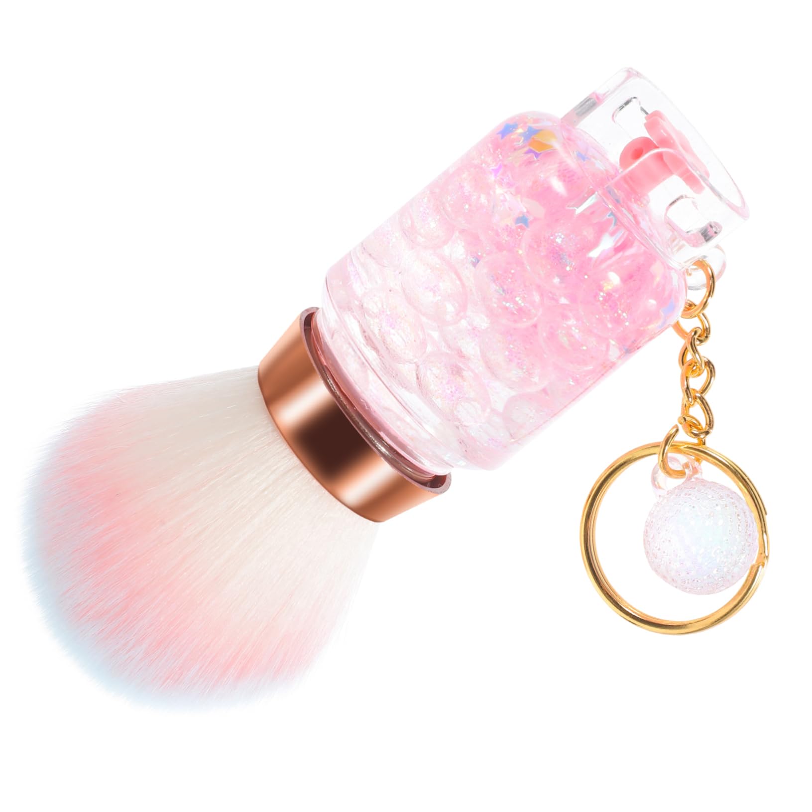 Gogogmee Professional Blush Brush Gas Tank Shaped Brush Key Chain Travel Makeup Face Powder for Powder Foundation