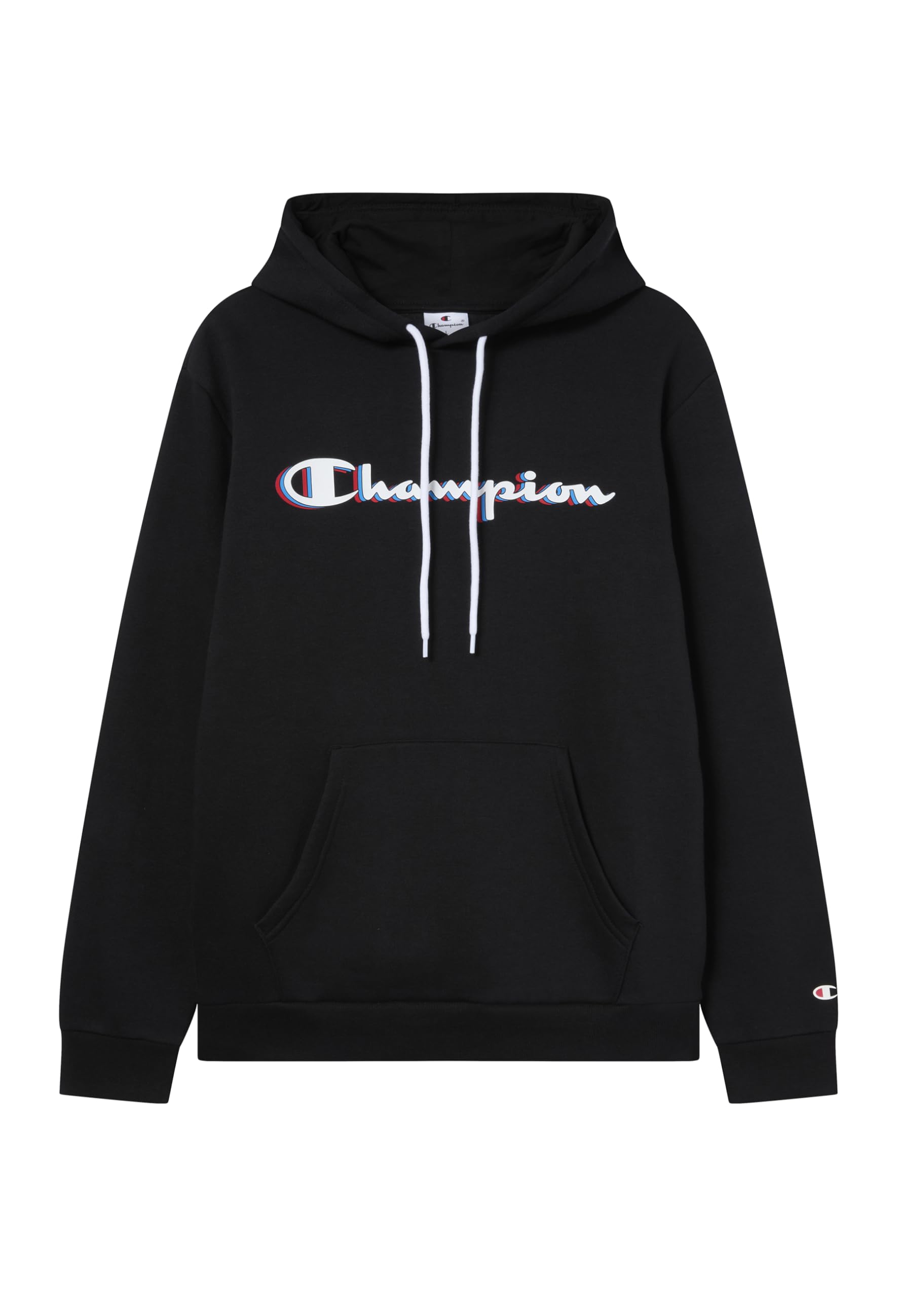 Champion Men's Legacy Man - Big Logo Hoodie, Black, M
