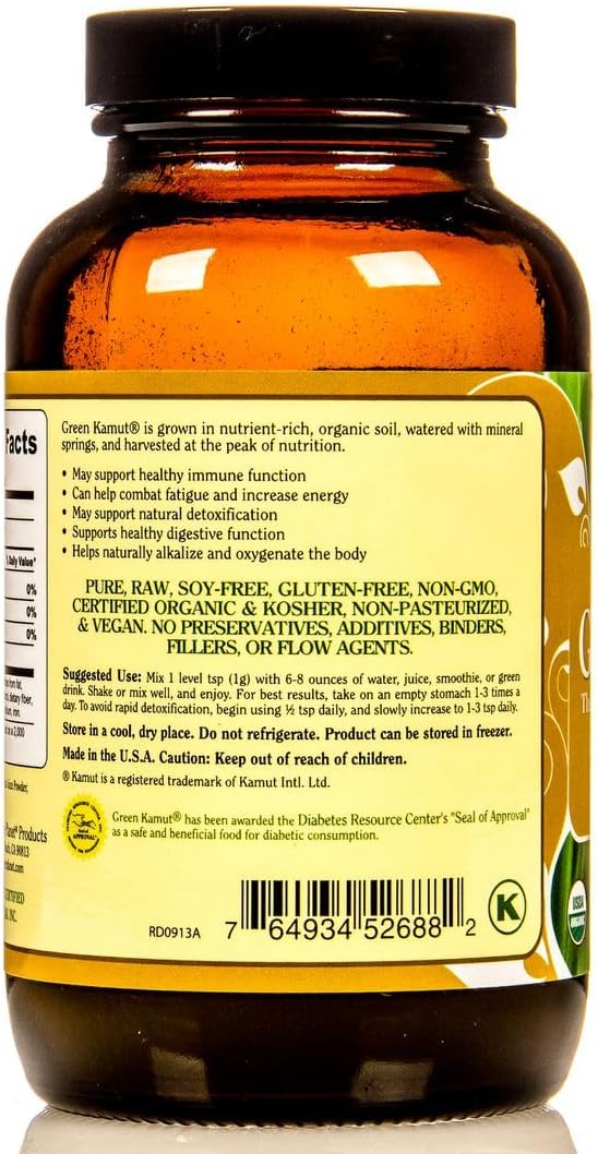 100% Organic Dried Green Kamut Juice