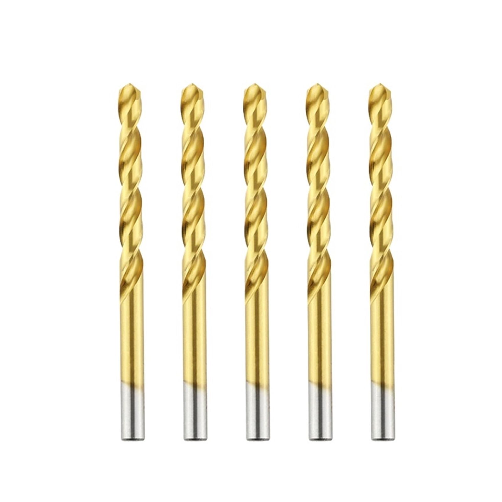 Set di 5 punte da trapano in acciaio rapido for metallo e acciaio inossidabile, 6542 punte elicoidali da 0,5-13,0 mm(7.4mm)