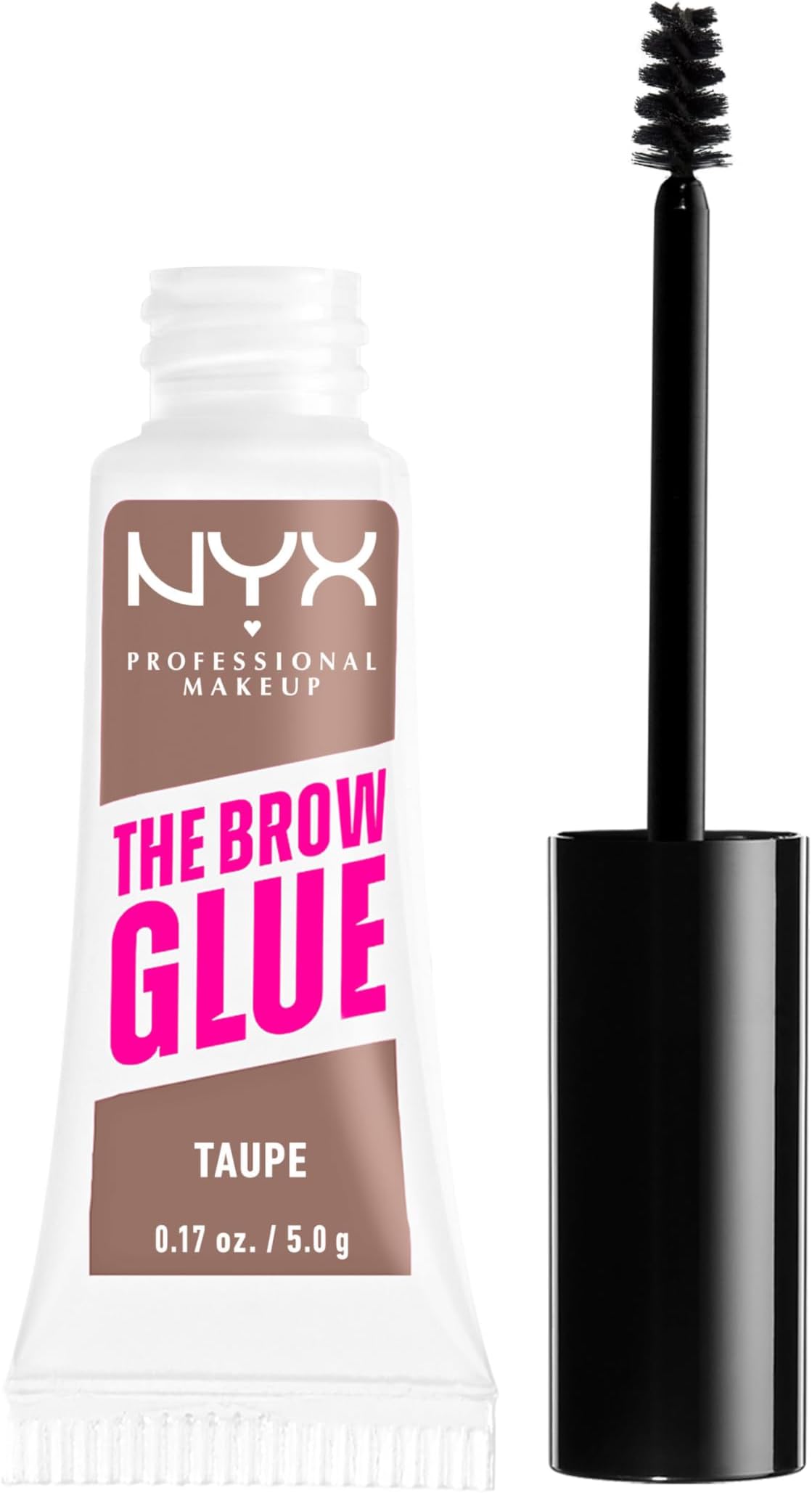 NYX PROFESSIONAL MAKEUP The Brow Glue, Extreme Hold Tinted Eyebrow Gel - Taupe