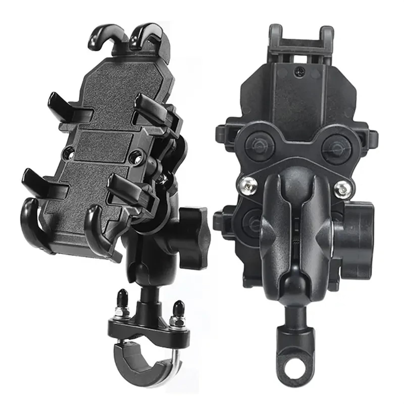 Staffa Navigatore Moto Supporto Telefono Bici Moto Con Ammortizzatore Manubrio Bicicletta Specchietto Retrovisore Smartphone 4,7-7,1 Pollici Antiurto(Shock-absorbing H)