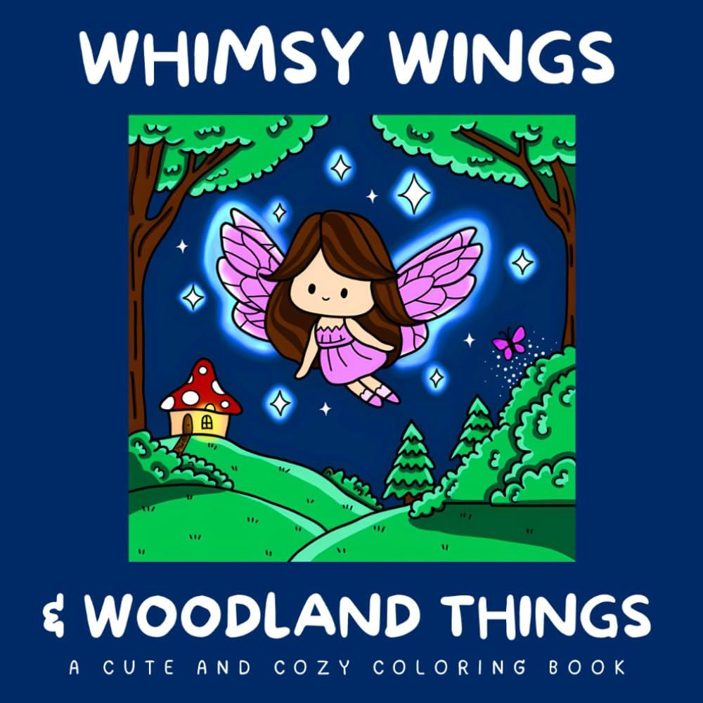 Whimsy Wings & Woodland Things: A Cozy Coloring Book