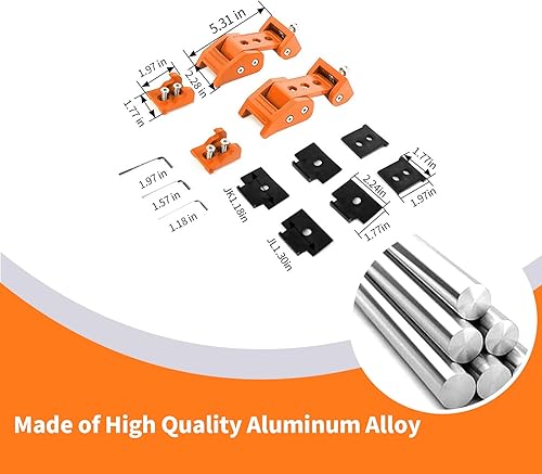 Miniatura 4 de Pestillo de capó de acero inoxidable para Jeep Wrangler JK JKU 2007-2018para JL JLU y Jeep Gladiator JT 2018-2024 (naranja)