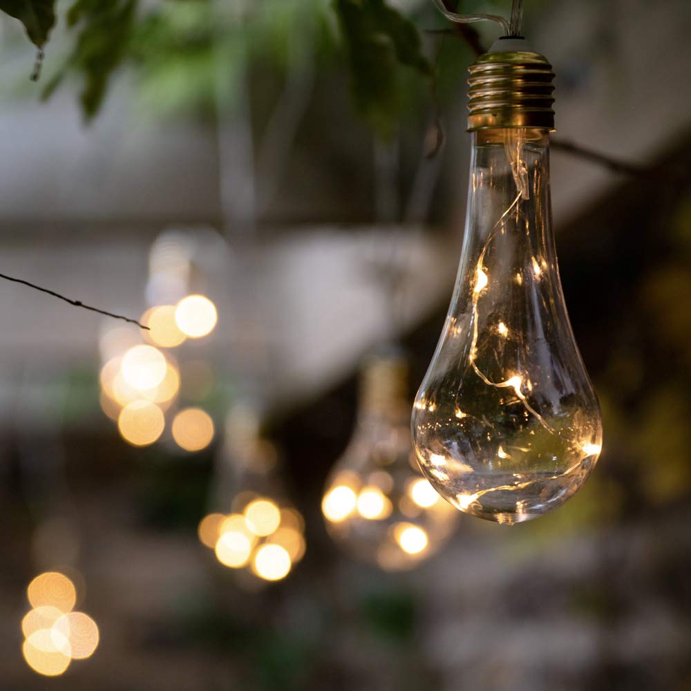 Solar Centre Multi Solarcentre, Lumify Usb Chargeable Outdoor Solar Powered Edison Bulb Lights - 20 Bulbs