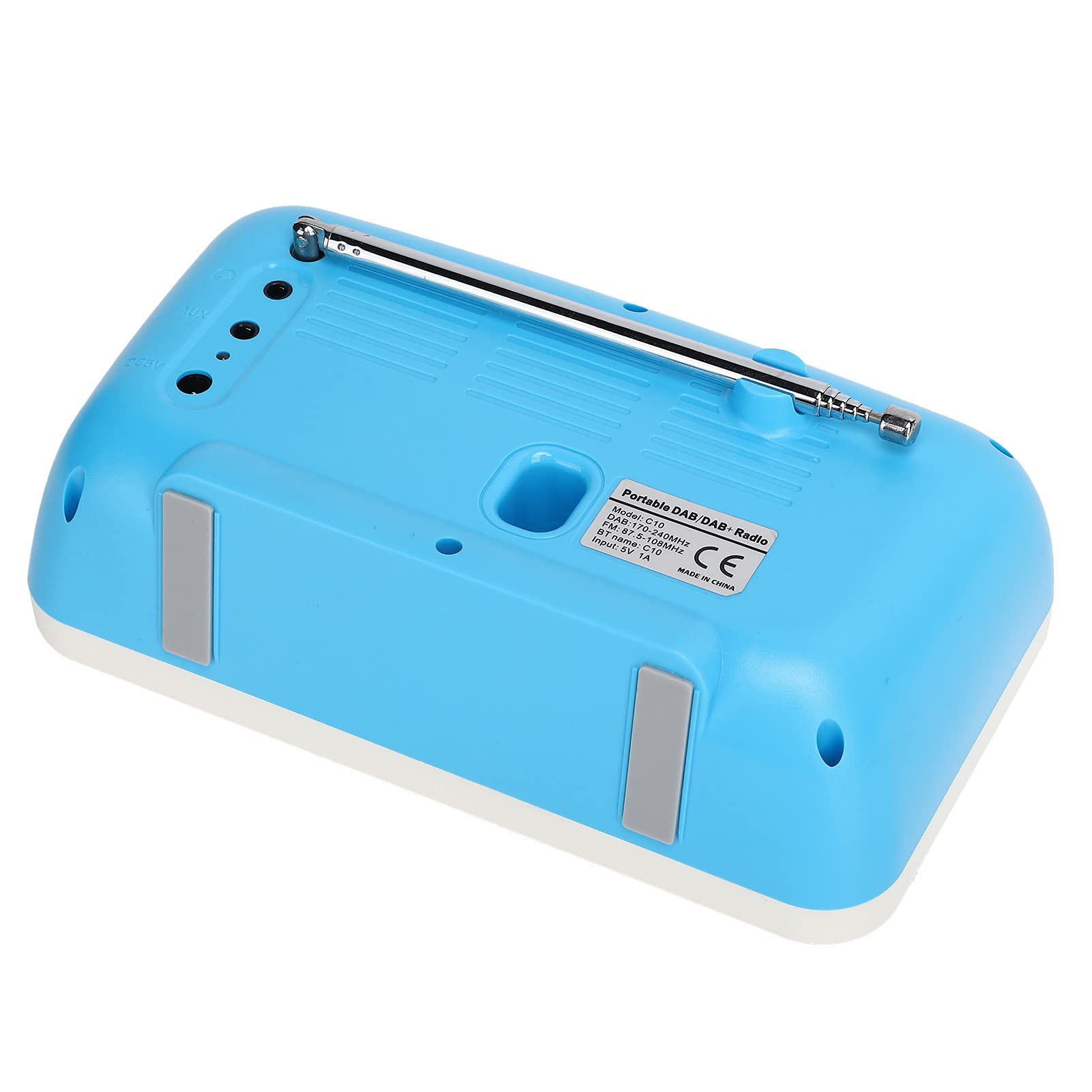 Radio Numérique Dab Portable, Lecteur MP3 à écran Couleur 2,4 Pouces avec Radio FM, Tuner Numérique Radio Rechargeable et Préréglages, Prise en Charge de la Carte TF, Réveil et Minuterie de