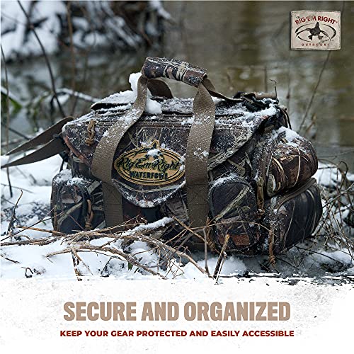 Rig'em Right Waterfowl Standard Shell Shocker Duck Hunting Blind Bag With Sunglasses Case, Drink Holder, Ammo Compartment And More #TOP6