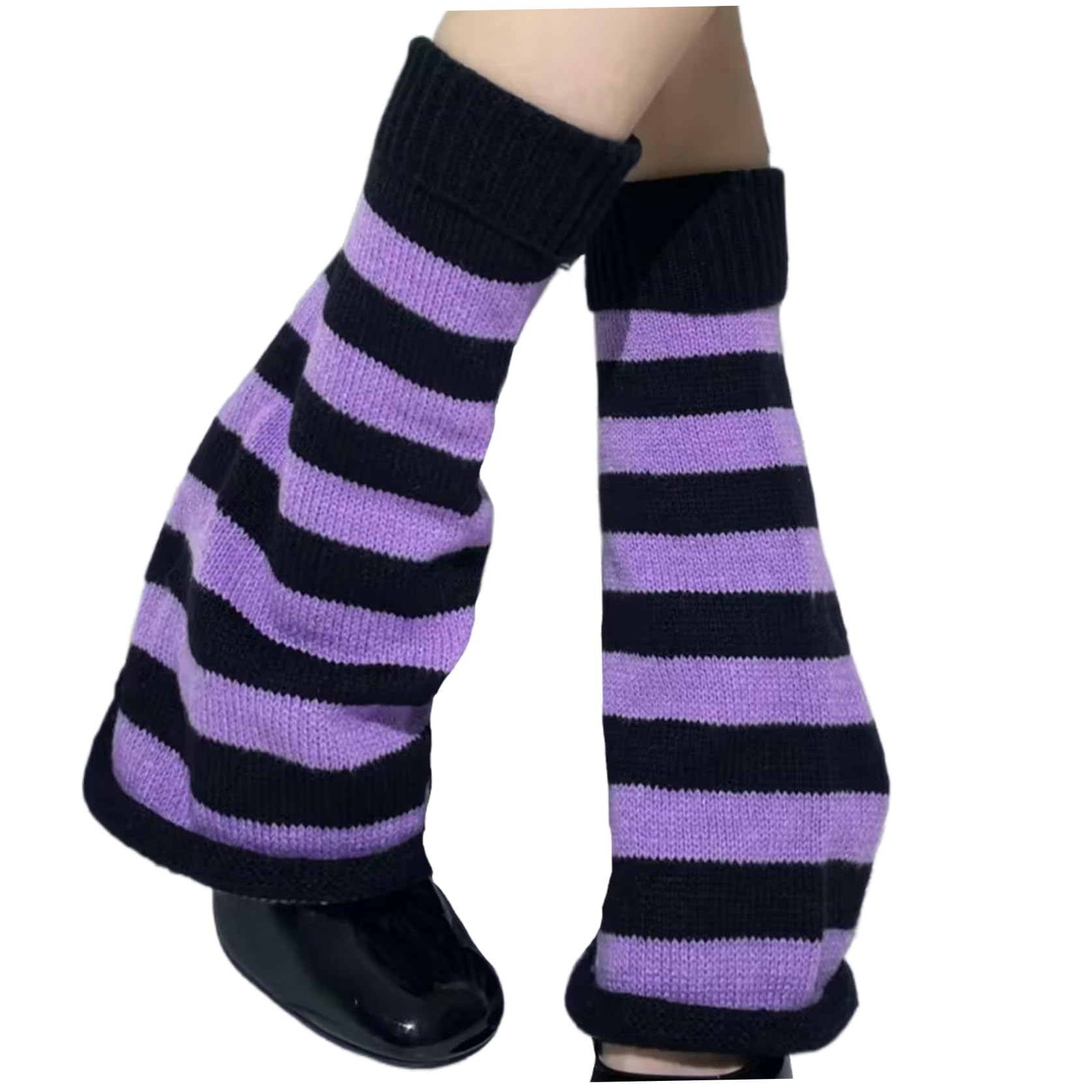 Aquecedores de perna Kawaii, faixas Y2K, polainas elásticas para meninas, gyaru polainas fofas góticas Lolita acessórios para meninas e mulheres