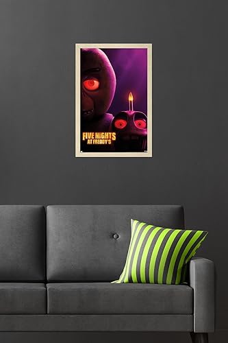 Vista 69 de Trends International Five Nights at Freddy's Movie - Chica One Sheet Wall Poster, 34L x 22.4W, Mahogany Framed Version