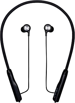 Vault Play Bluetooth Neckband Headphones with Magnetic Earbuds with in-line Mic for Smartphones, Tablets, PC & Laptop
