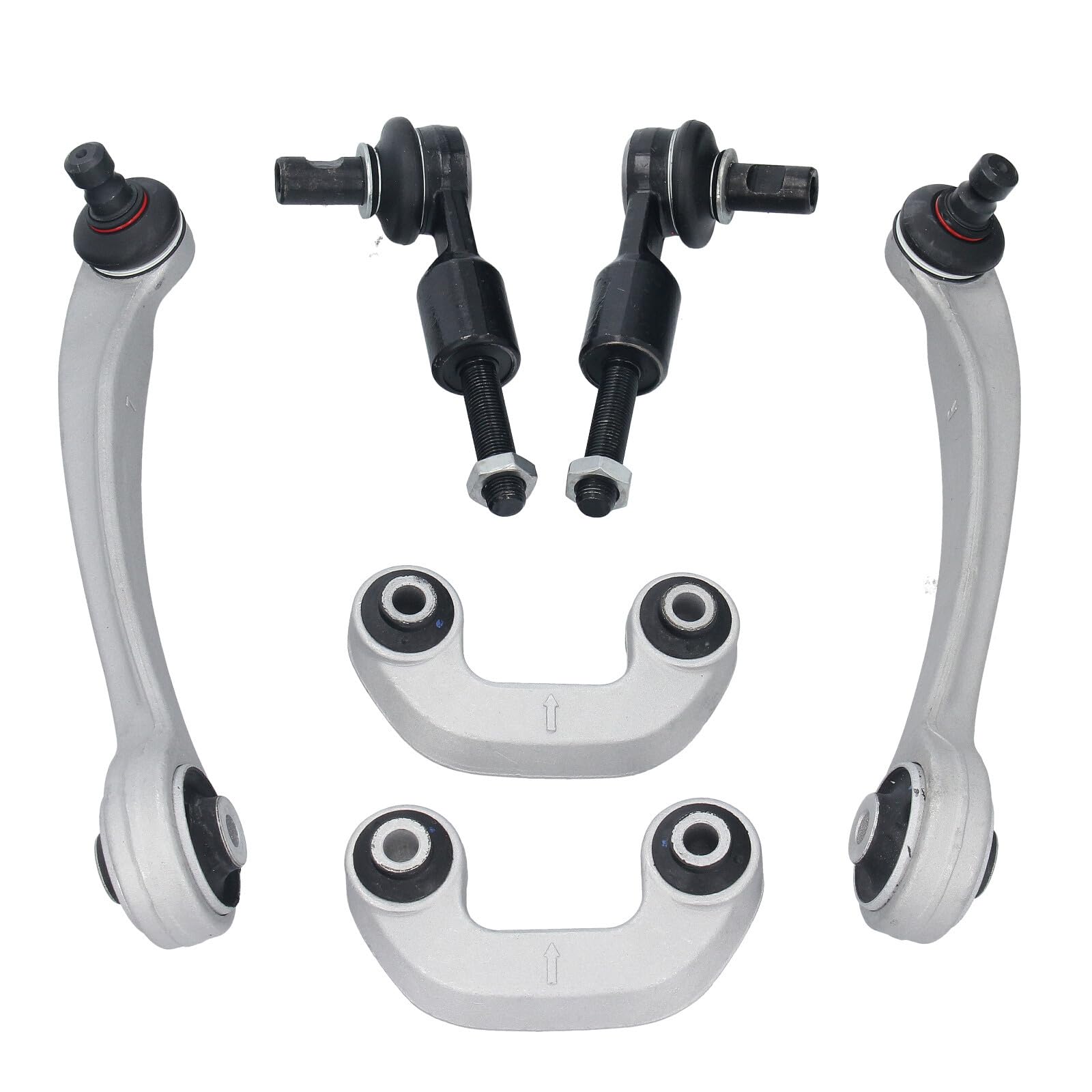 GEPCO Advanced Technology Jeu de bras de suspension de rechange - Convient pour Audi A4 8D B5 A6 4B VW Passat 3B2 3B5 – Dimension du cône : 21 mm