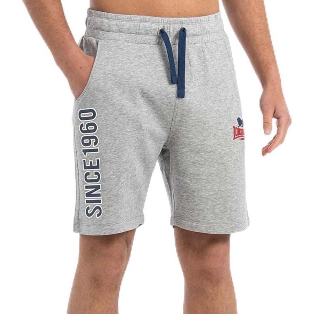 Lonsdale Skaill 117565 Men's Shorts Regular Fit Marl Grey/Navy/Red, 3XL