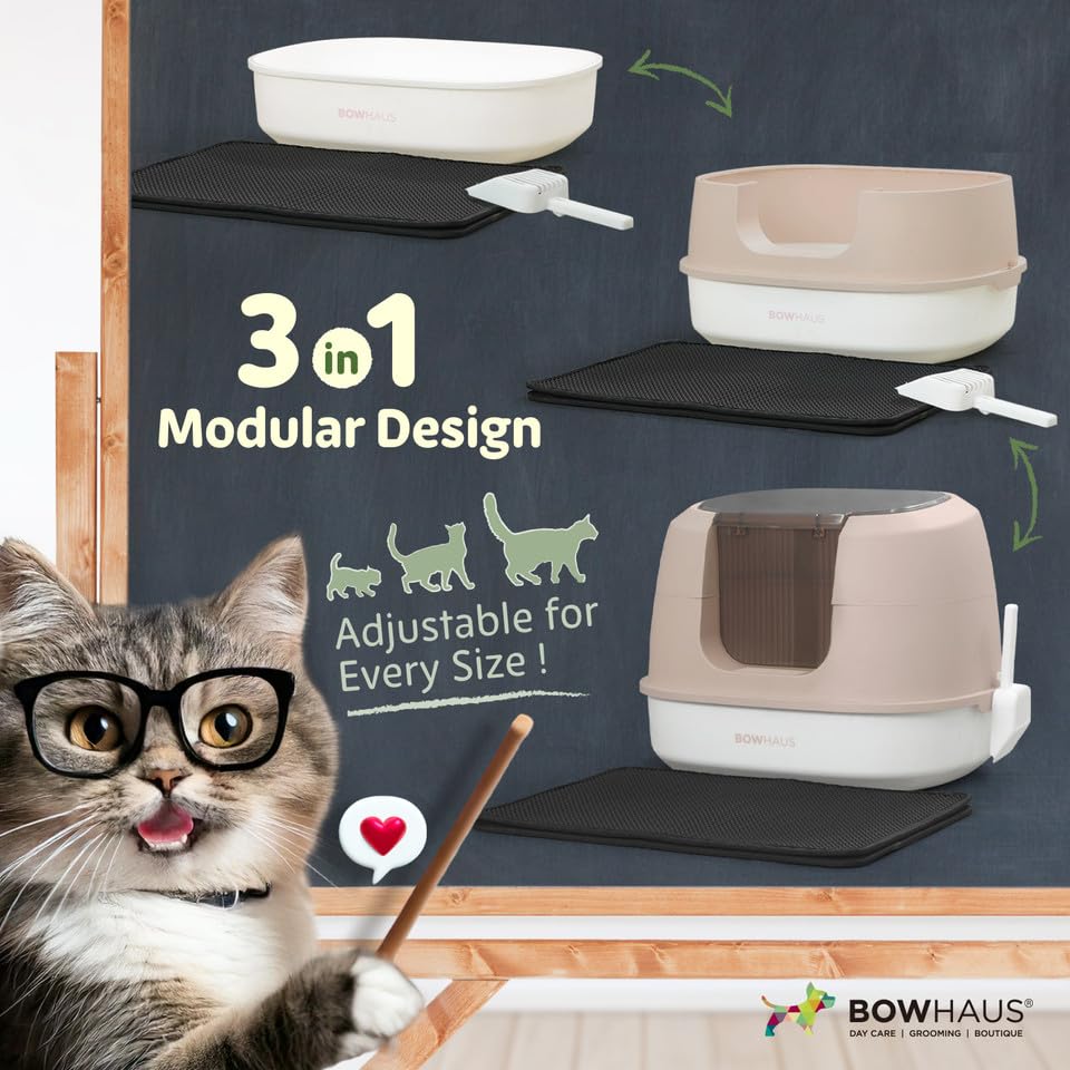 Arenero para Gatos BOWHAUS Extra Grande con Tapa Desmontable miniatura 3