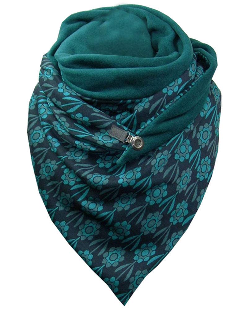 Tuopuda Sciarpa Donna Uomo Invernale Moda Scialle Morbido Sciarpe Avvolgere Scaldacollo Poliestere Pashmina Scarf Soft Wrap Shawl Ragazze Stole Foulard con Pulsante Caldo Poncho Taglia Unica