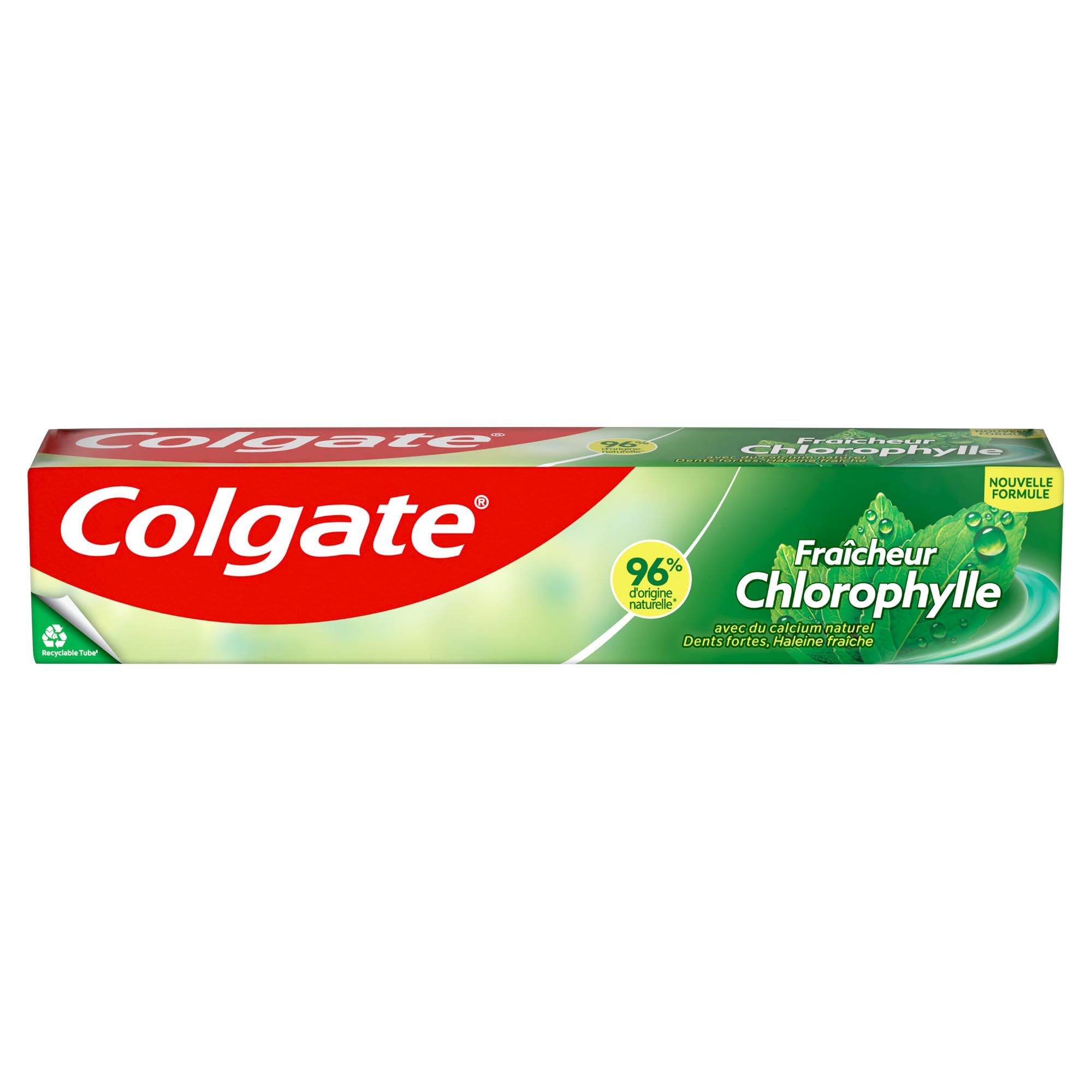 Colgate - Dentifrice Chlorophyle - 24x75ml + 8 Brosses à dents Medium