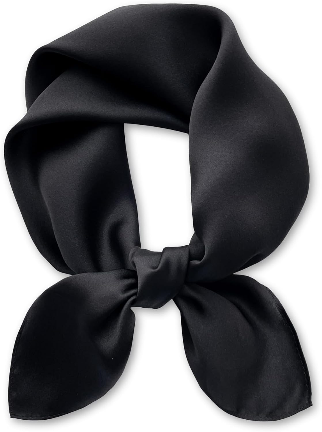 MEISEE Solid Color Mulberry Silk Scarf 26" Square Scarf Neck Scarf Hair Head Breathable Lightweight for Women Gift Packed