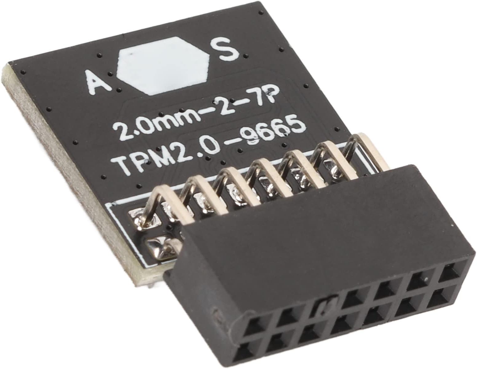 TPM 2.0 Module,SPEC,TPM Chip 14 Pin 2x7P Security Module for Win11 Platform Protection Module,Standard PC Architecture,System Components