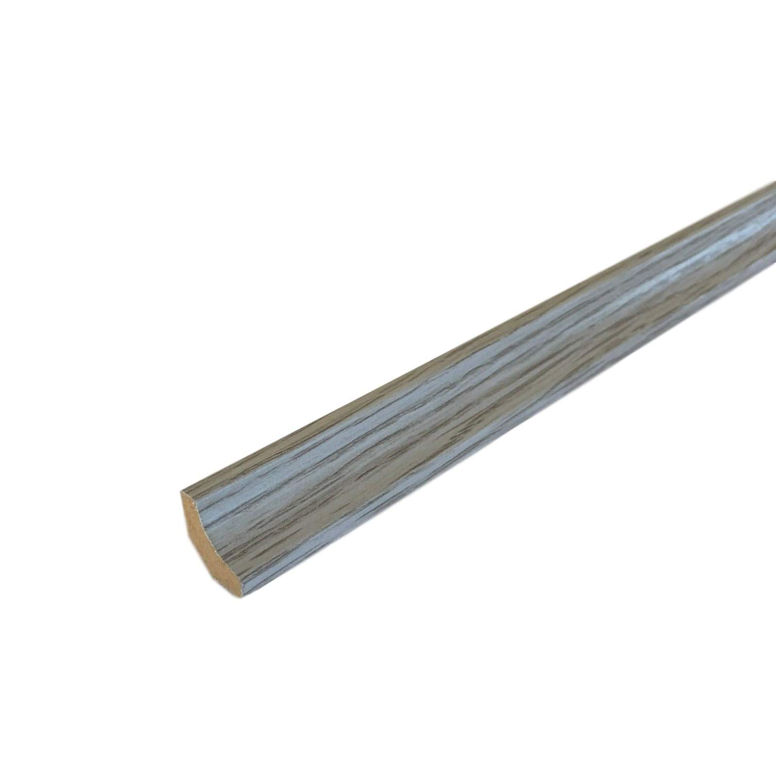 Flooring Direct Old Grey Laminate Scotia Floor Beading 2.4M X10 Lengths (Old Grey)
