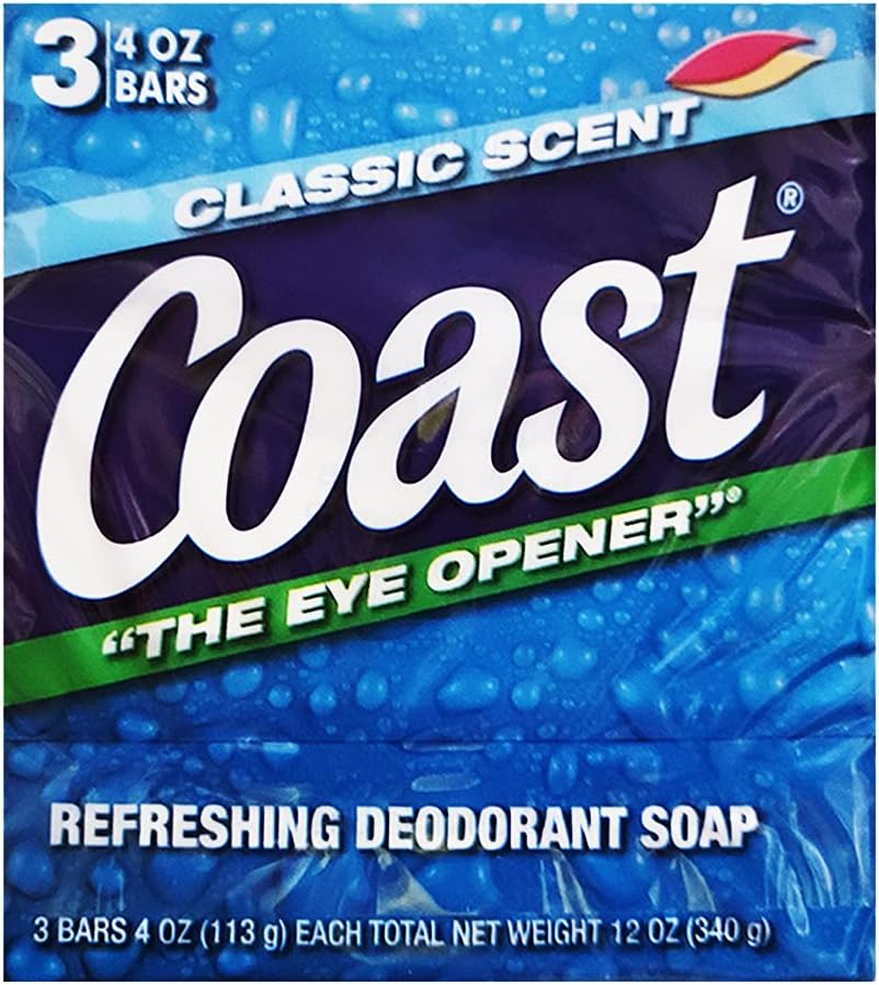 Bath Bars Original Blue 3 Bar Soap oz, Coconut, 9.5 Ounce
