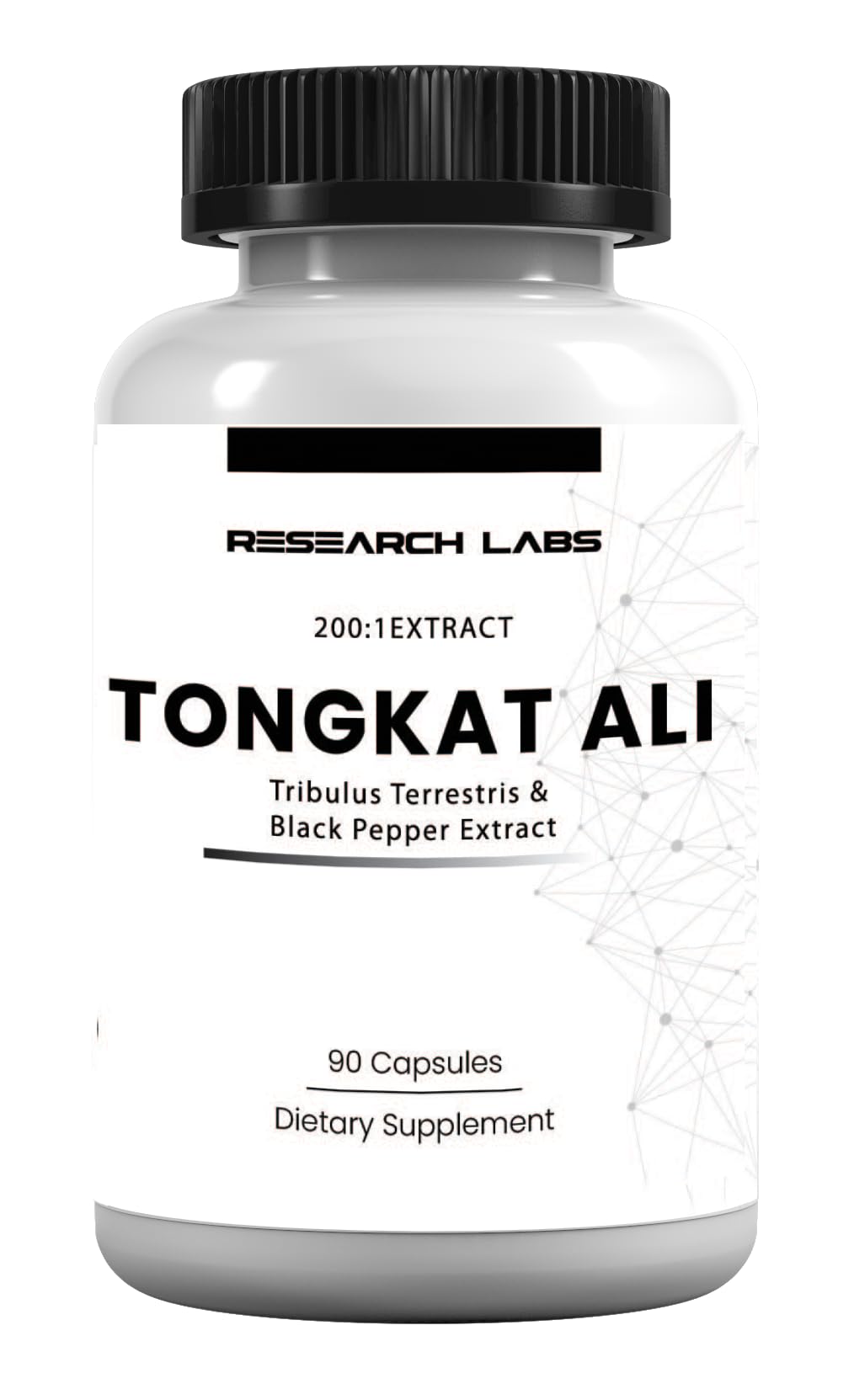 Longjack Tongkat Ali Extract Capsules 200x Strength | 200,000 mg | Strength, Drive, Performance & Muscle Mass
