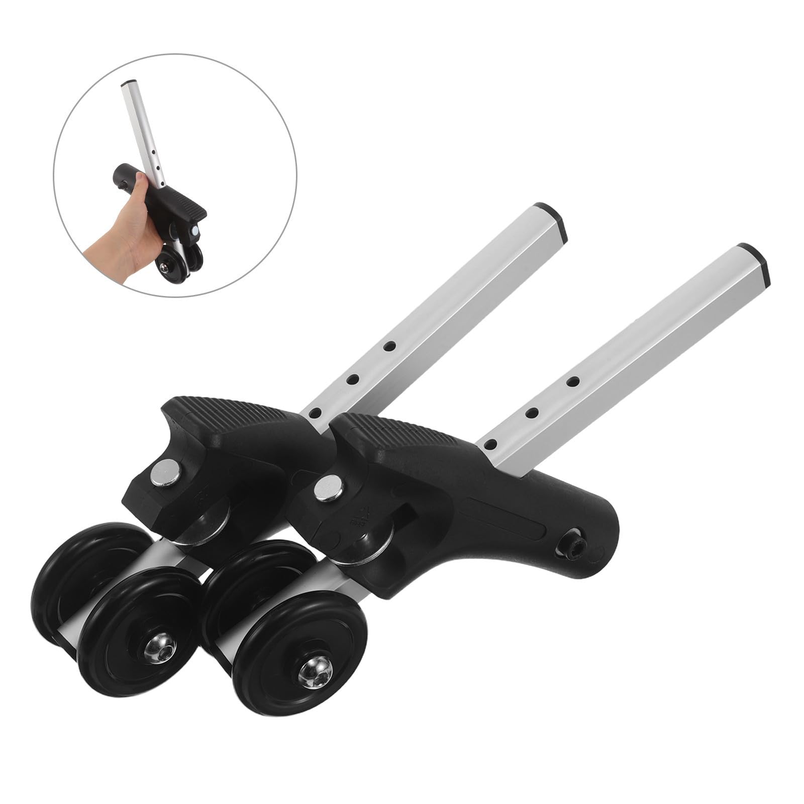 Ruedas Antivuelco Traseras para Silla de Ruedas, 5 Niveles Ajustables