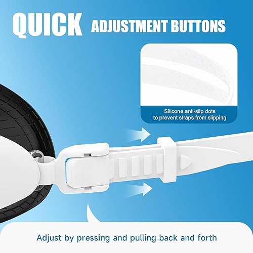 Miniatura 7 de Gafas de natación para adultos para hombres y mujeres, gafas de natación para piscina, antinieblaUV, gafas de natación con estuche