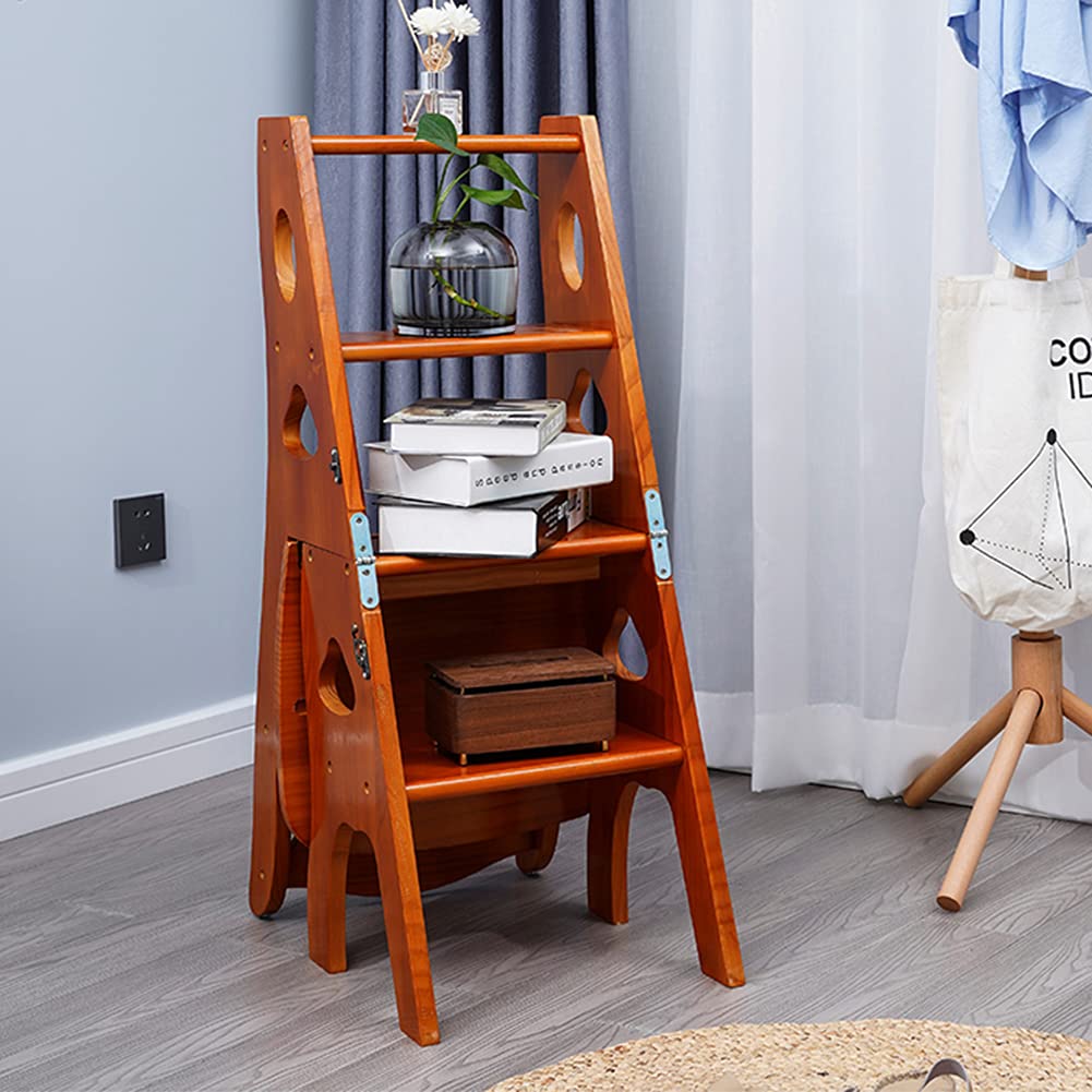 Taburete Infantil De 4 Peldaños De Madera Natural | Taburete de diseño Moderno para niños | Taburete Infantil Seguro y Universal 2 Peldaños | Carga máxima 150 kg