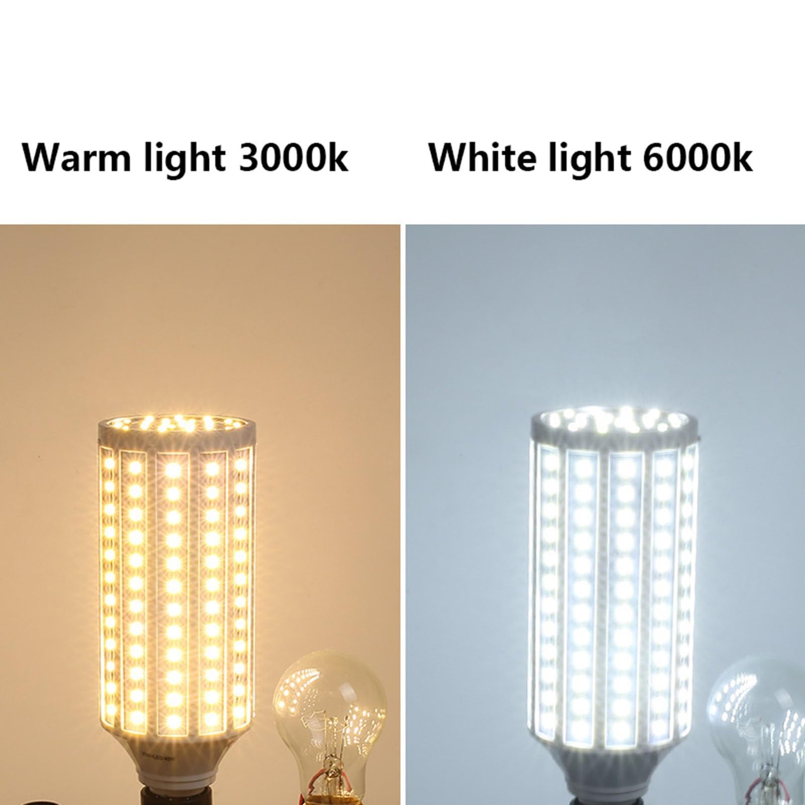 Bombilla LED E27 5w-20w Equivalente 40w-160w Bombillas Iluminación Sin Parpadeo Ahorro Energía Para Iluminación Exterior áreas Calles Almacenes Estacionamientos(E27 20W cool white 6500K,6PCS)