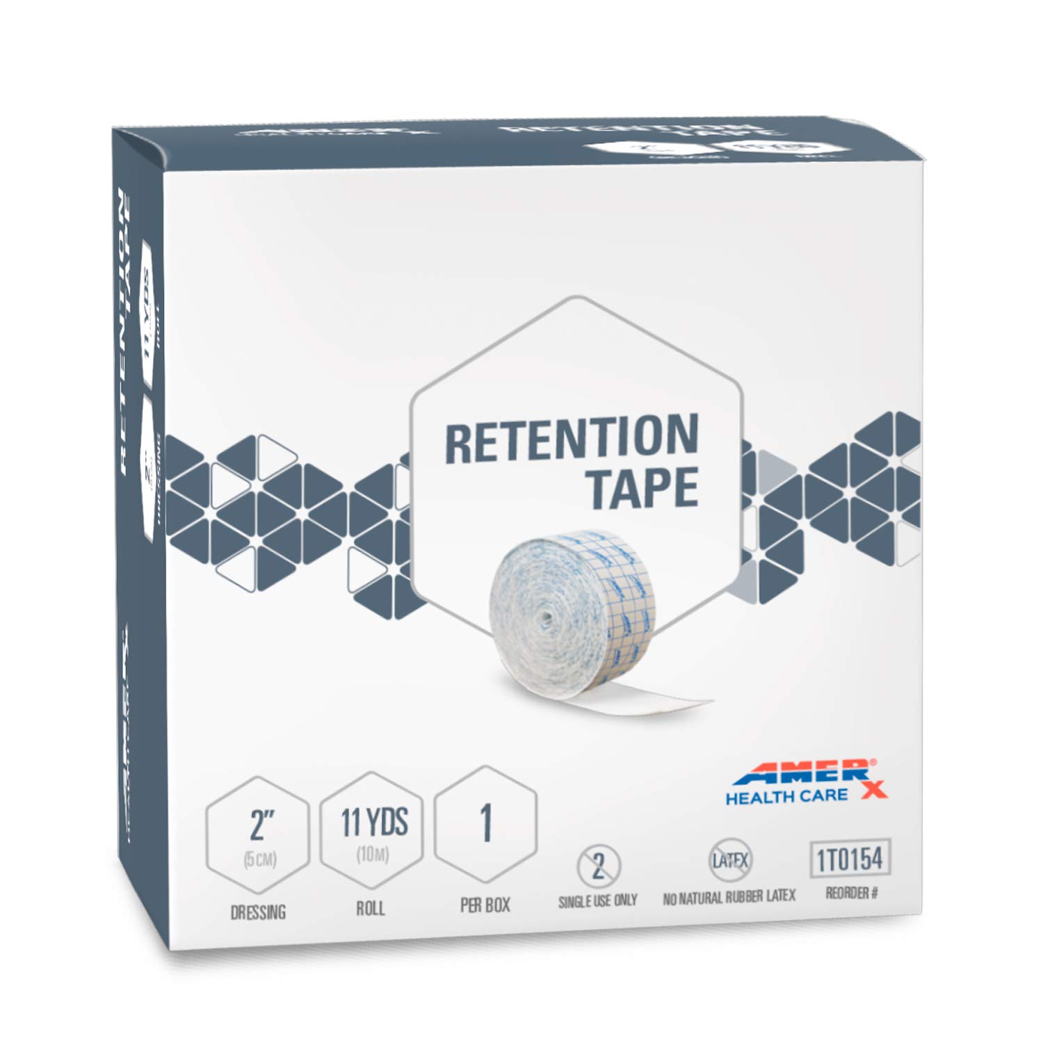 Buy AMERX Retention Tape Gentle Adhesive Dressing to Secure Primary Wound Dressings, Catheters