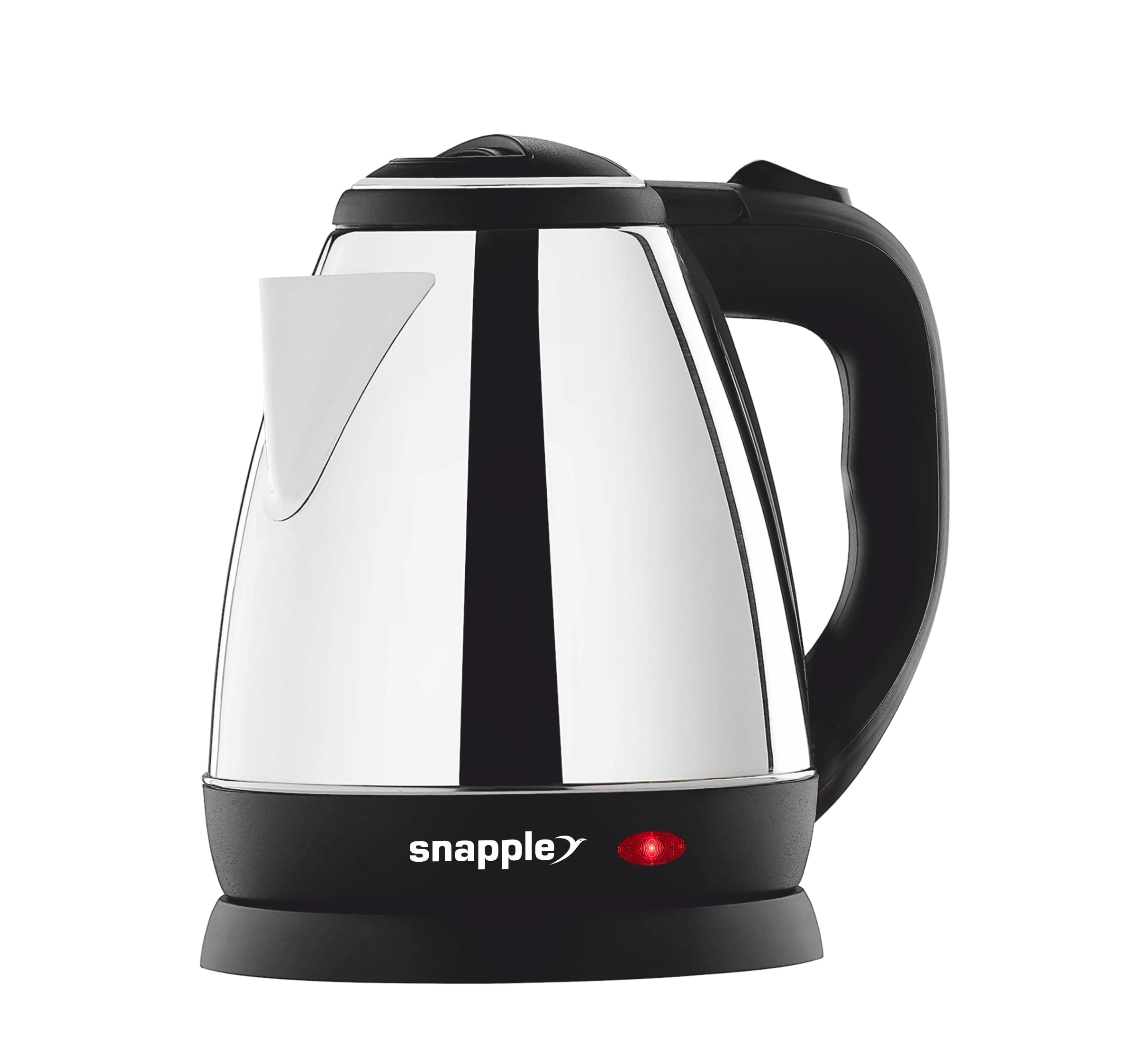 snapple aqua electric kettle 1.5 litre with stainless steel body, used for boiling water, making tea and coffee, instant noodles, soup etc. (silver)