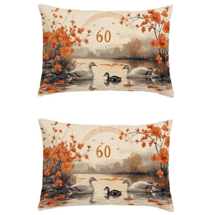 Pillow case gift 80x100 orange pour décoration de canapé