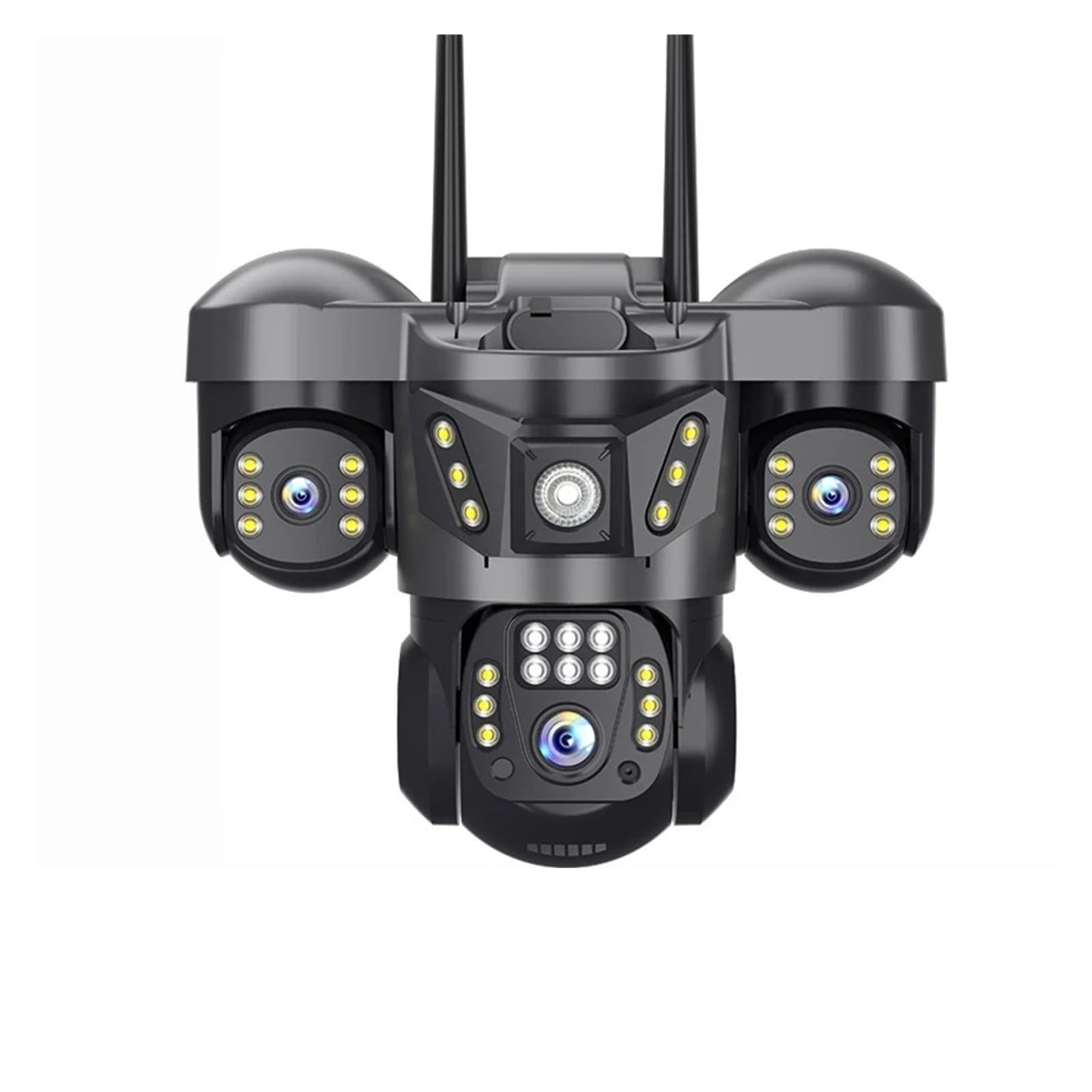 Oshpmbdlyfj Uk Plug 15Mp 8K Wifi Ip Camera 10X Zoom Triple Lens Outdoor Triple Screen Ptz Cam Waterproof Cctv Auto Tracking Security Surveillance(,15Mp Camera)