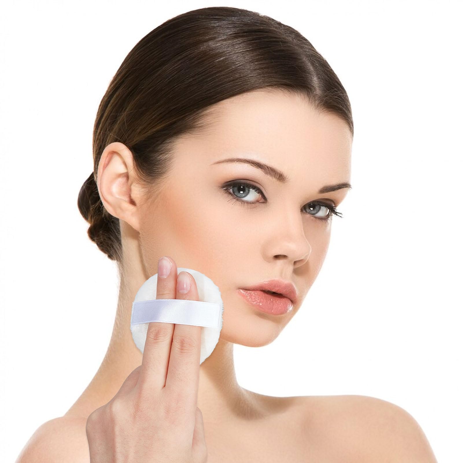 NICENEEDED Soffio per Cipria e Contenitore Contenitore per Cipria Portatile Vuoto Contenitore per Cipria con Coperchi Porta Cipria Sfuso per Trucco Cosmetico