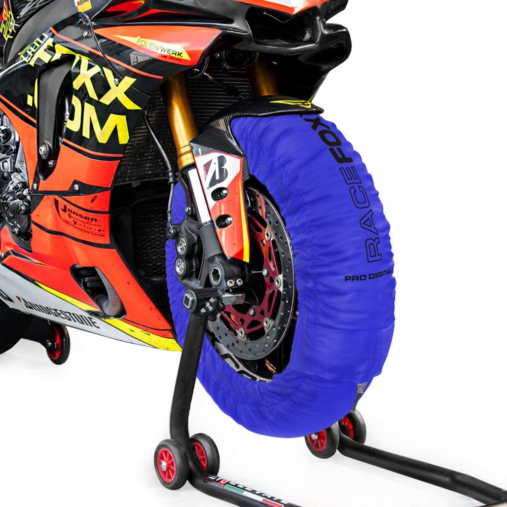 PRO DIGITAL bis 99°C Superbike Reifenwärmer, blau, ohne Aufdruck
