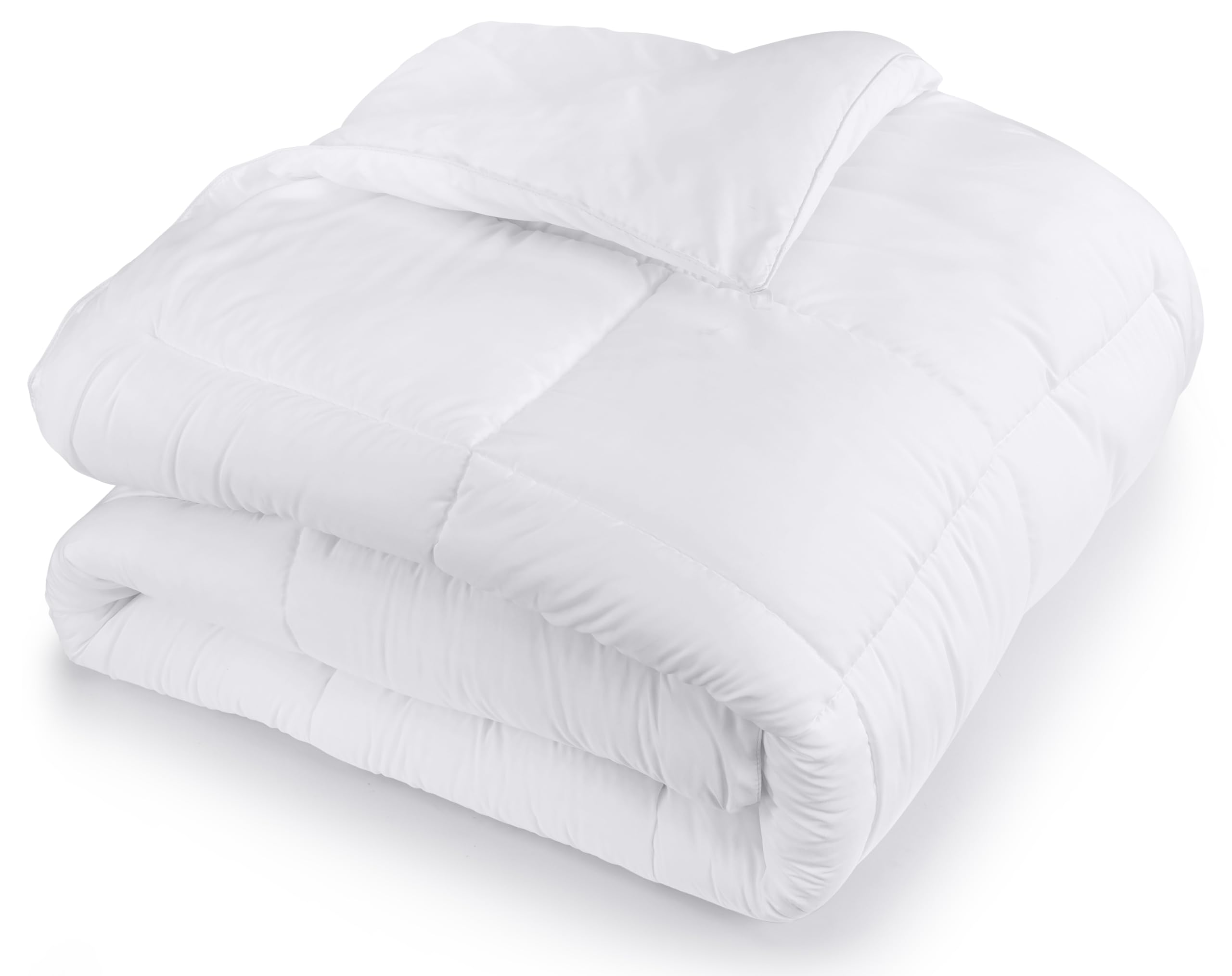 Utopia Bedding Piumone, Primavera/Estivo Piumino, Piumino Leggero, Trapunta Primavera/Estivo 100% Microfibra in Fibra Cava (Primavera/Estivo) (Bianco, 220x240 cm)