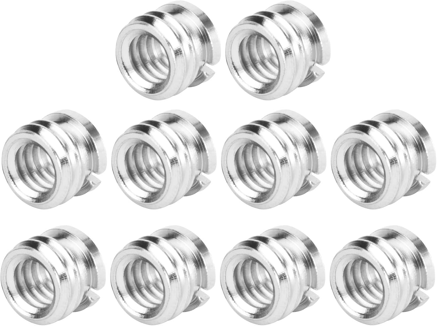 Hemoton 10pcs Tripod Screw Adapter 1/4 to 3/8 Bronze Converter Nut for DSLR