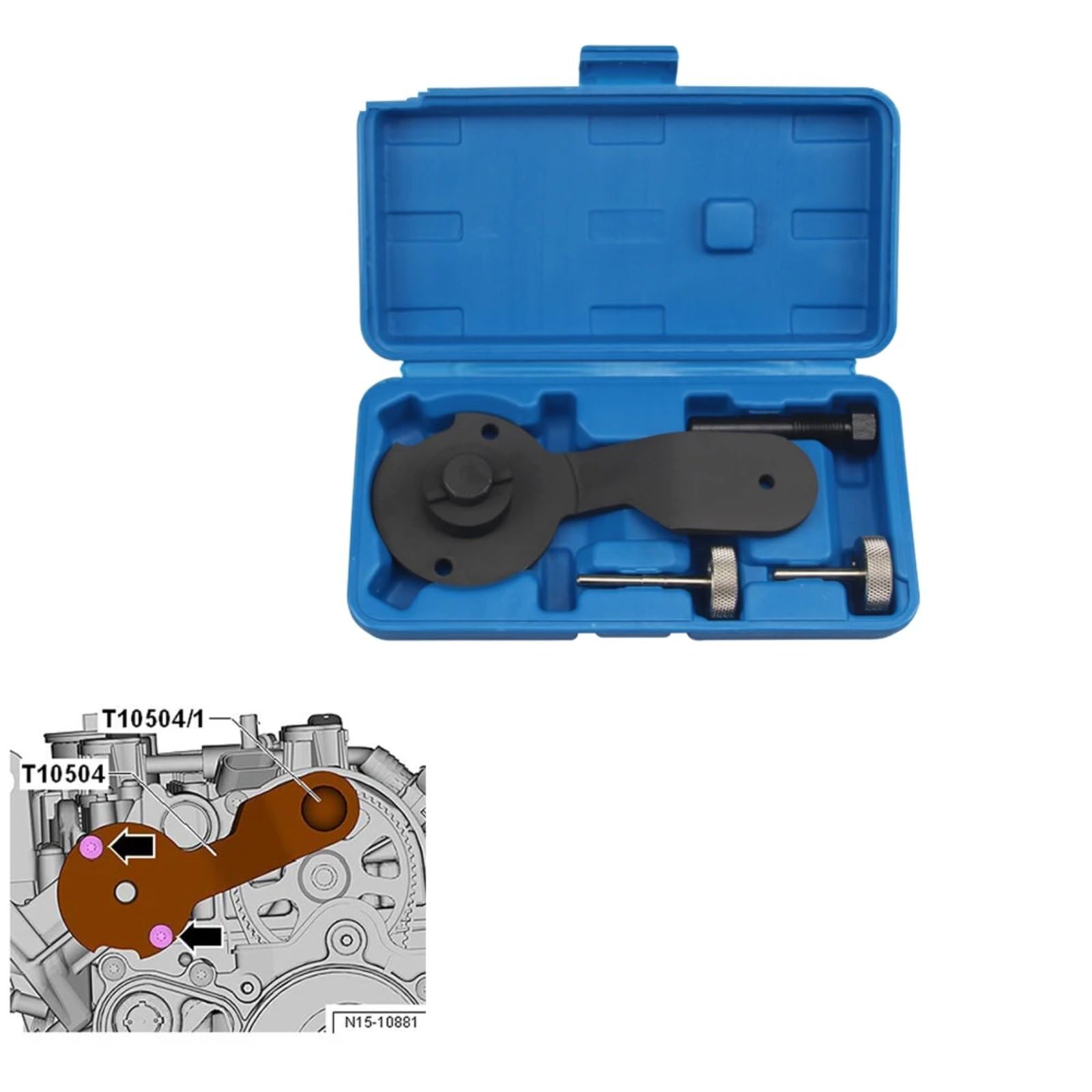 Compatibile Con Per Golf 1.2 .4 TFSI EA211 T10504 T10340 Kit Attrezzi Per La Fasatura Dell'albero A Camme E Riparazione Del Motore