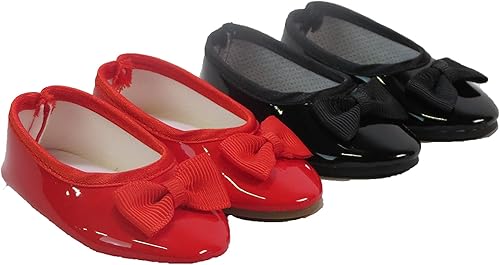 Miniatura 10 de American Fashion World - Juego de 2 pisos de perlas blancas y negras hechas para muñecas de 18.0in como muñecas americanas