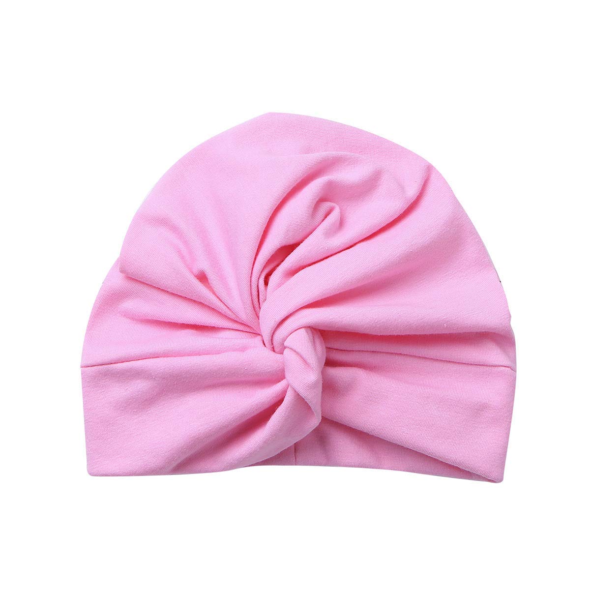 Säuglingsbaby Beanie Knoten Donut Hut Neugeborene Jungen Mädchen Baumwolle Weiche Turban Bogen Kaninchenohren Mütze Krankenhaus Kopf Wrap (Color : G Knotted, Size : One Size)